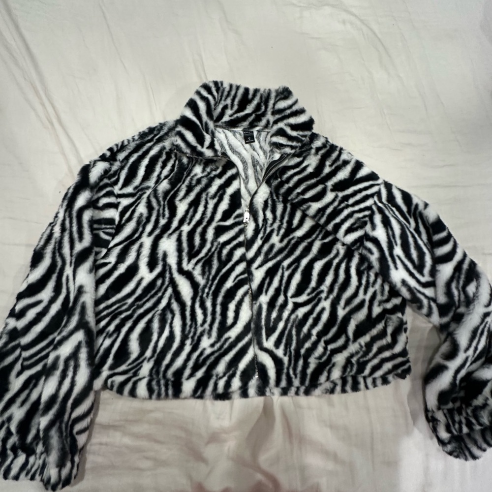 Zebra Zip Up